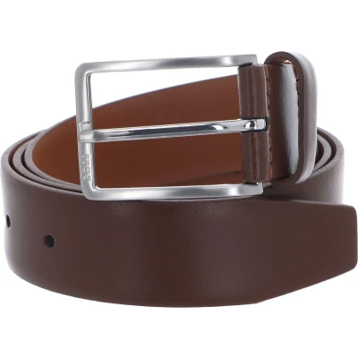 Afbeelding van BOSS Erman Riem, Heren, Maat: 120, Medium brown