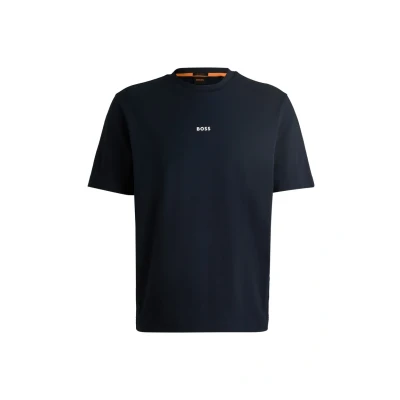 Afbeelding van HUGO BOSS heren TChup T shirt met logo in de kleur Donkerblauw, maat: XL