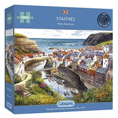 Afbeelding van Gibsons, Staithes puzzel 1000 stukjes