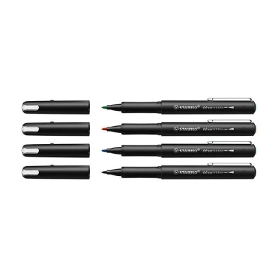 Image de Stabilo Dr!ver feutre à pointe fine (0,8 mm) 4 pièces assortiment