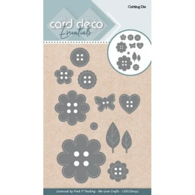 Afbeelding van Card Deco Essentials Cutting Dies Buttons