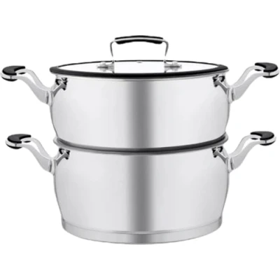 Afbeelding van Couscous pan van roestvrij staal, binnenkant steen, 6 l