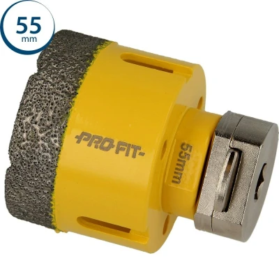 Afbeelding van Profit gatzaag/boor diamond dry ø55mm zeskant 10mm