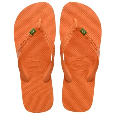 Afbeelding van Havaianas Unisex Brasil Flip Flop, Begonia Oranje, 1/2 UK