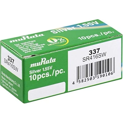 Afbeelding van Murata SR416SW PBWW Button cell 337 Silver oxide 8.3 mAh 1.55 V