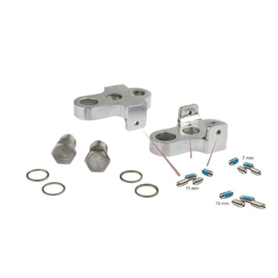 Afbeelding van Mirage Crankverkorters met RVS bouten aluminium T6 zilver