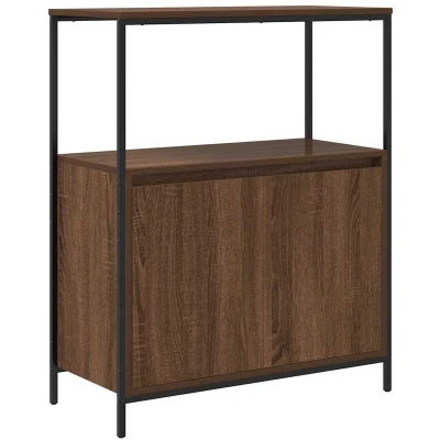 Afbeelding van Badkamermeubel met planken 76,5x35x95 cm bruin eiken