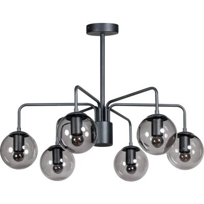 Afbeelding van ETH Davina Hanglamp 8x E27 40W Zwart