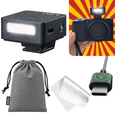 Afbeelding van Godox iM20 Mini Flash, Flash Manuel, 5 Niveaux de Sortie, 440 Flashs à Pleine Puissance, Chargement USB C, Compatible avec Ricoh GR III, III X, Canon Sony Nikon Pentax Panasonic Olympus