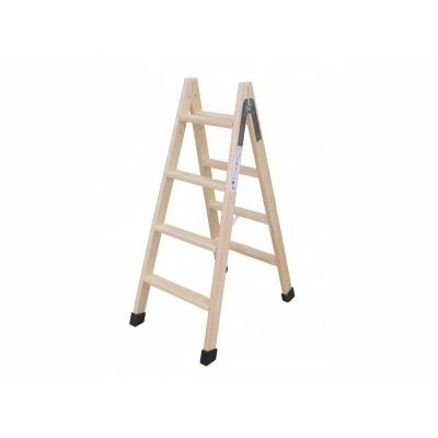 Afbeelding van Opvouwbare ladder met 5 tredes Plabell Hout 139 x 31/51 cm