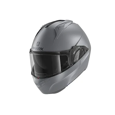 Afbeelding van SHARK EVO GT BLANK Motorhelm Systeemhelm MAT Antraciet Maat XS