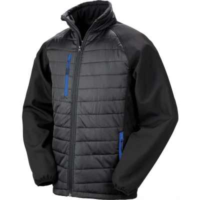 Afbeelding van Result Black compass gewatteerde softshelljas R237X / Royal Blue