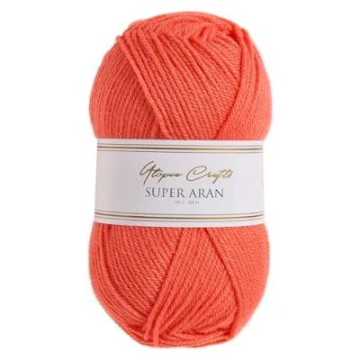 Afbeelding van Utopia Crafts Super Aran brei en haakgaren, 100 g, perzik