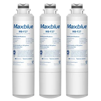 Afbeelding van Maxblue DA29 00020B 3 stuks koelkastwaterfilters compatibel met Samsung® 00020B, HAF CIN EXP, 00020A, 00019A, DA97 08006, 08043ABC, Kenmore 46 9101, AP527