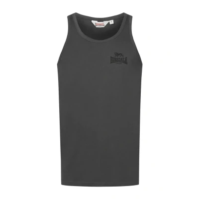Afbeelding van Lonsdale Singlet Dolton Top, Heren, Maat: Large, Anthracite black