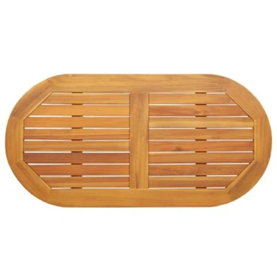 Afbeelding van vidaXL Tafelblad 100x50x2.2 cm Ovaal Massief Houten Acacia