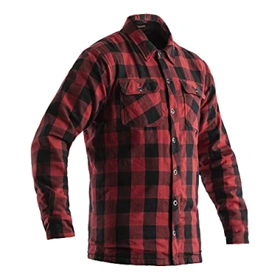Afbeelding van RST X Kevlar Lumberjack Ce Mens Textile Shirt Red 40 Maat Jas