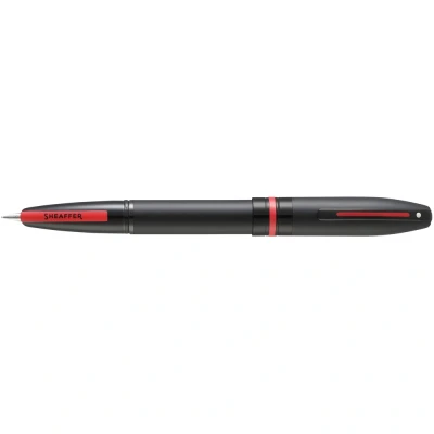 Afbeelding van Sheaffer vulpen Icon E9108 M Matte black lacquer red PVD trims SF E910853