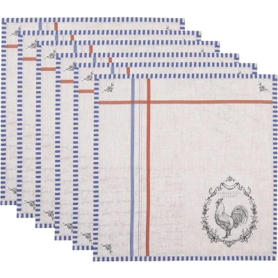 Afbeelding van Clayre &amp; Eef Servetten Katoen Set van 6 40x40 cm Beige