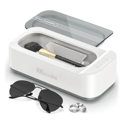 Afbeelding van Ultrasone reiniger Kecoolke sonische 400 ml met digitale timer voor glazen, ringen, munten, zilver
