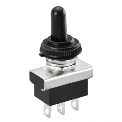 Afbeelding van Heschen Metalen tuimelschakelaar, KN3D 103, aan/uit, 25 A, 12 V, rastend 3 polig met waterdicht