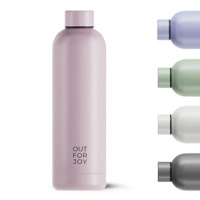 Afbeelding van OUT FOR JOY Roestvrijstalen drinkfles, 750 ml, lekvrij, geschikt voor koolzuurhoudende dranken, BPA vrij, thermosfles, 12 uur warm en 24 koud, sport, outdoor, school