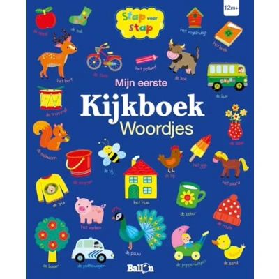 Afbeelding van stap voor 0 Mijn eerste kijkboek Woordjes
