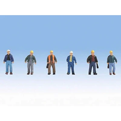 Afbeelding van NOCH 0015057 H0 Bouwvakkers figuren Geverfd