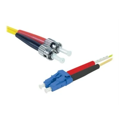 Image de exertis Connect Cordon de raccordement mode unique SC/PC (M) pour LC/UPC 3 m fibre optique duplex 9 / 125 micromètres OS2 sans halogène jaune