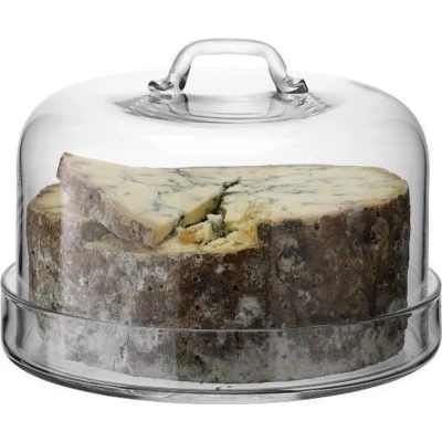 Afbeelding van L.S.A. Serve Serveerplateau met Stolp ø 24 cm Transparent / Glass