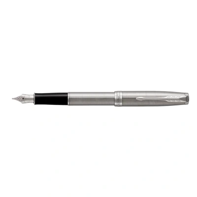 Afbeelding van Parker Sonnet Steel CT Vulpen Schrijfwijze: Medium Kleur: Staal De Vulpenwereld