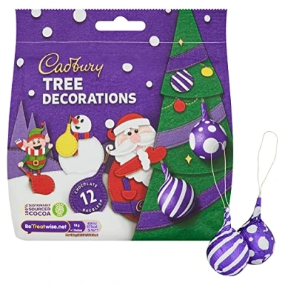Afbeelding van Cadbury Kerstboomversiering melkchocolade 72 g