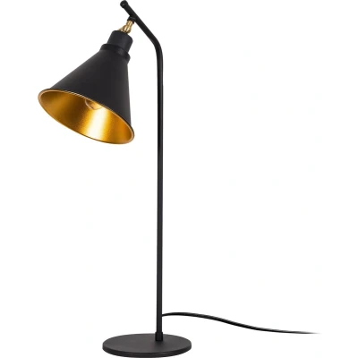 Afbeelding van Moderne Decoratieve Tafellamp Zwart Goud 28x50 cm Metalen Behuizing
