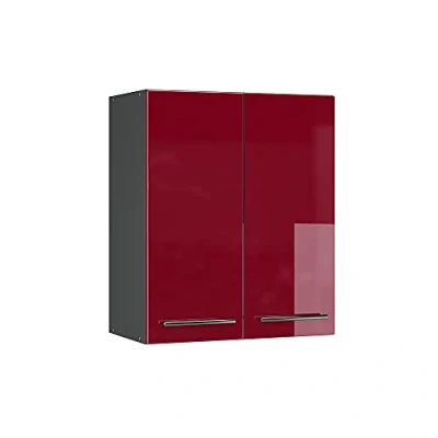 Afbeelding van Vicco Hangkast Fame Line, Bordeauxrode hoogglans/Antraciet, 60 cm