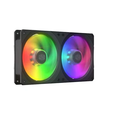 Afbeelding van Cooler Master MasterFan SF240R Behuizingsventilator, ARGB, vierkant ontwerp, eenvoudig te installeren, hybride vleugels, LED verlichting RGB, 240 mm