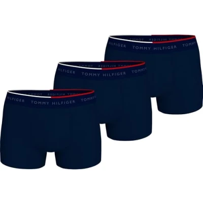 Afbeelding van Tommy Hilfiger Trunk 3 PACK Boxerbriefs, Heren, Maat: Small, Desert sky