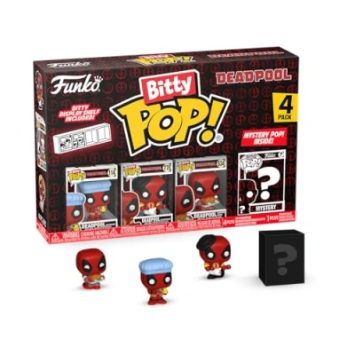 Afbeelding van Deadpool Bitty POP! Vinyl Figure 4 Pack Bathtime 2,5 cm