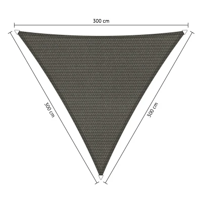 Afbeelding van Shadow Comfort Driehoek Schaduwdoek 300 X Cm Cool Grey Grijs Zonwering