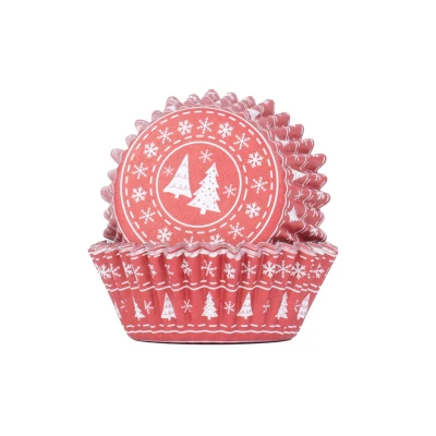 Afbeelding van Cupcake Cups PME Kersttrui 30 stuks