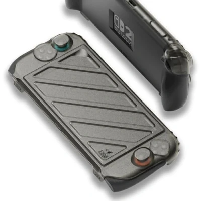 Afbeelding van Savage Raven by Skull &amp; Co. StandGrip Front Cover Bundel voor Nintendo Switch 2: Beschermende hoes met gestructureerde handgrepen Volledige beschermhoes en harde aan de voorkant Handheld Design