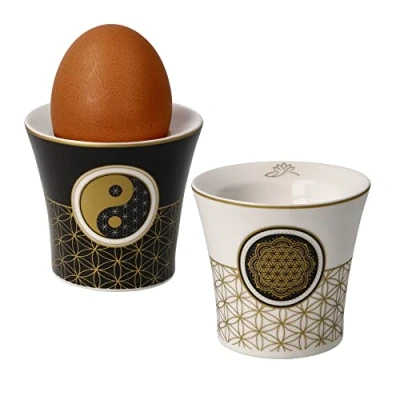 Afbeelding van Goebel Lotus Eierdopjes 2 stuks Porselein 6cm
