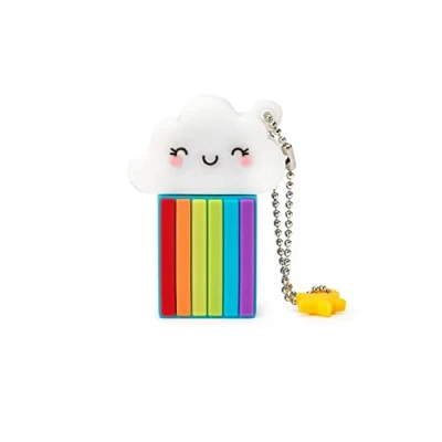 Afbeelding van Legami 32 GB USB 3.0 geheugenstick, ultrasnel, zachte PVC coating, 4 x 4,8 cm, RAINBOW