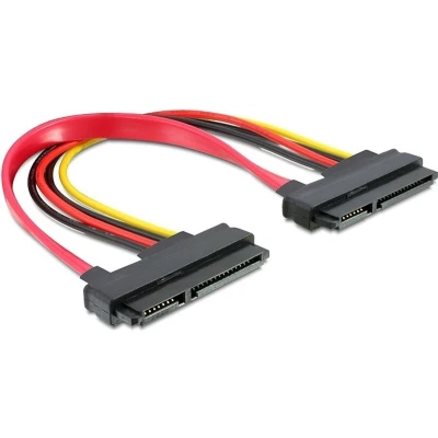Afbeelding van SATA data en voedingskabel SATA300 3 Gbit/s 0,20 meter