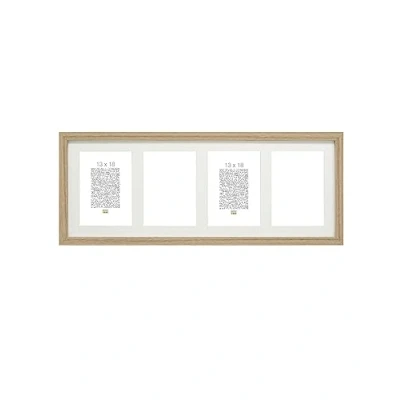 Afbeelding van Deknudt Frames fotolijst S66KB4 naturel 4 foto&#039;s 13x18 cm