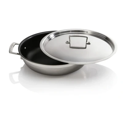 Afbeelding van Le Creuset Rvs Provencaalse Sauteerpan 30cm 4,8l Met Anti aanbaklaag
