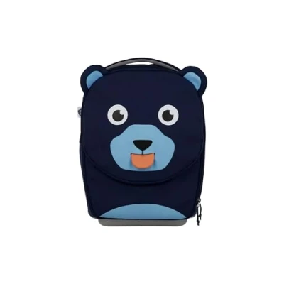 Afbeelding van Affenzahn Kinderkoffer voor handbagage, reiskoffer kinderen, Donkerblauwe beer, Koffer kinderen