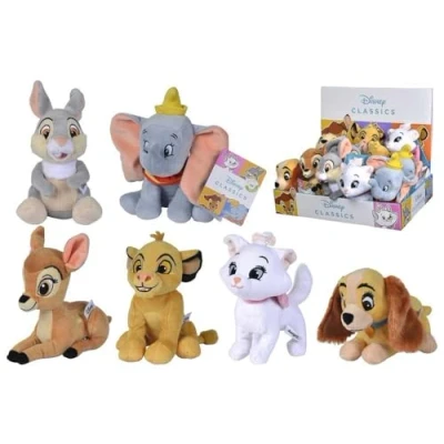 Afbeelding van Simba 6315876253 Disney Animal Friends pluche dier, 17 cm, 6 modellen beschikbaar, Dumbo, Simba, Bambi, Maria, Tambo, Lady, een willekeurige eenheid, geschikt voor alle leeftijden