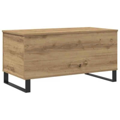 Afbeelding van vidaXL Salontafel 90x44,5x45 cm bewerkt hout artisanaal eikenkleurig