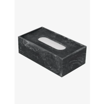 Afbeelding van ferm LIVING Mist Tissue Opbergdoos Charcoal