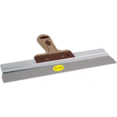 Afbeelding van Gipsmes SUPER PROF PURE aluminium 370x0.7 mm RVS met LEDEREN greep